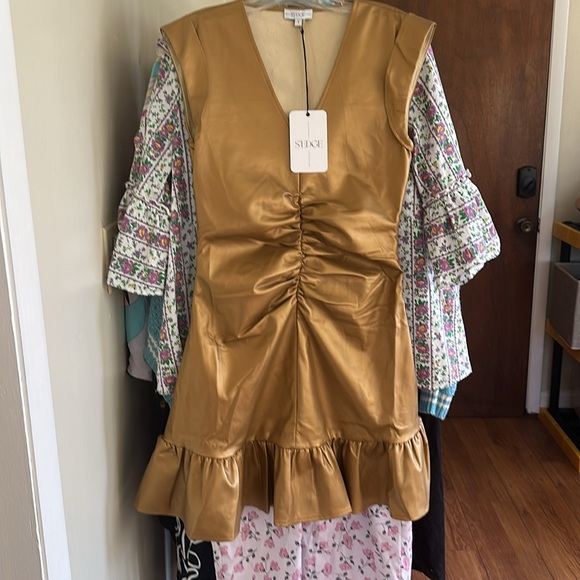 S’EDGE Danielle Vegan Leather Dress‎ - Picture 4 of 5